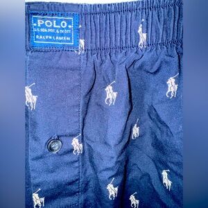 (SOLD) Polo Ralph Lauren Men's Classic Woven Sleep Pants - Navy/Ivory - Size S